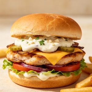 Garlic Chicken Burger