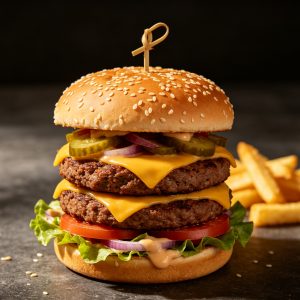 Double Plant Burger