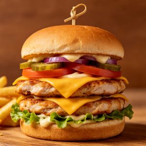 Double Chicken Burger