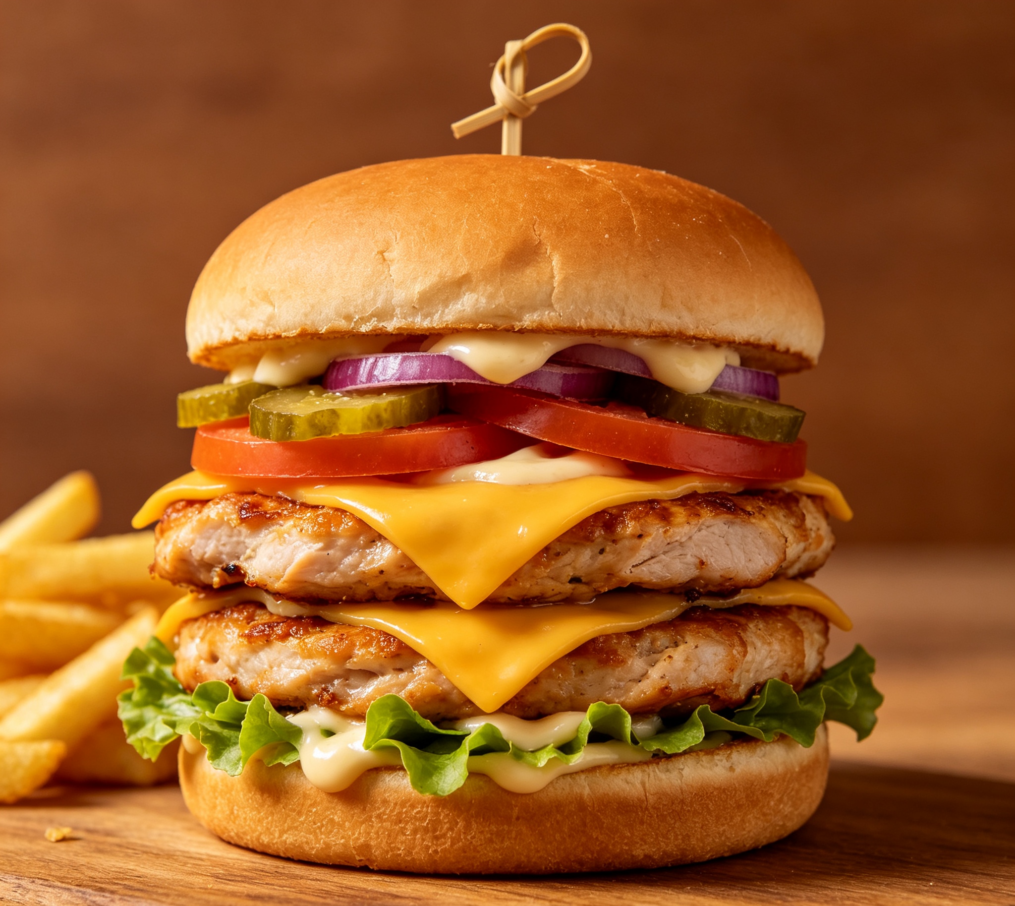 Double Chicken Burger