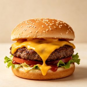Loaded Cheese Beef Burger