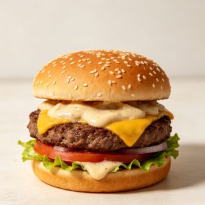 Garlic Mayo Beef Burger